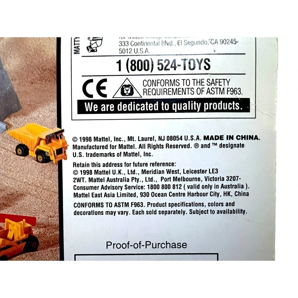 NEW Matchbox Dirt Machines #34309 CAT Field Shaper Tractor & Wagon